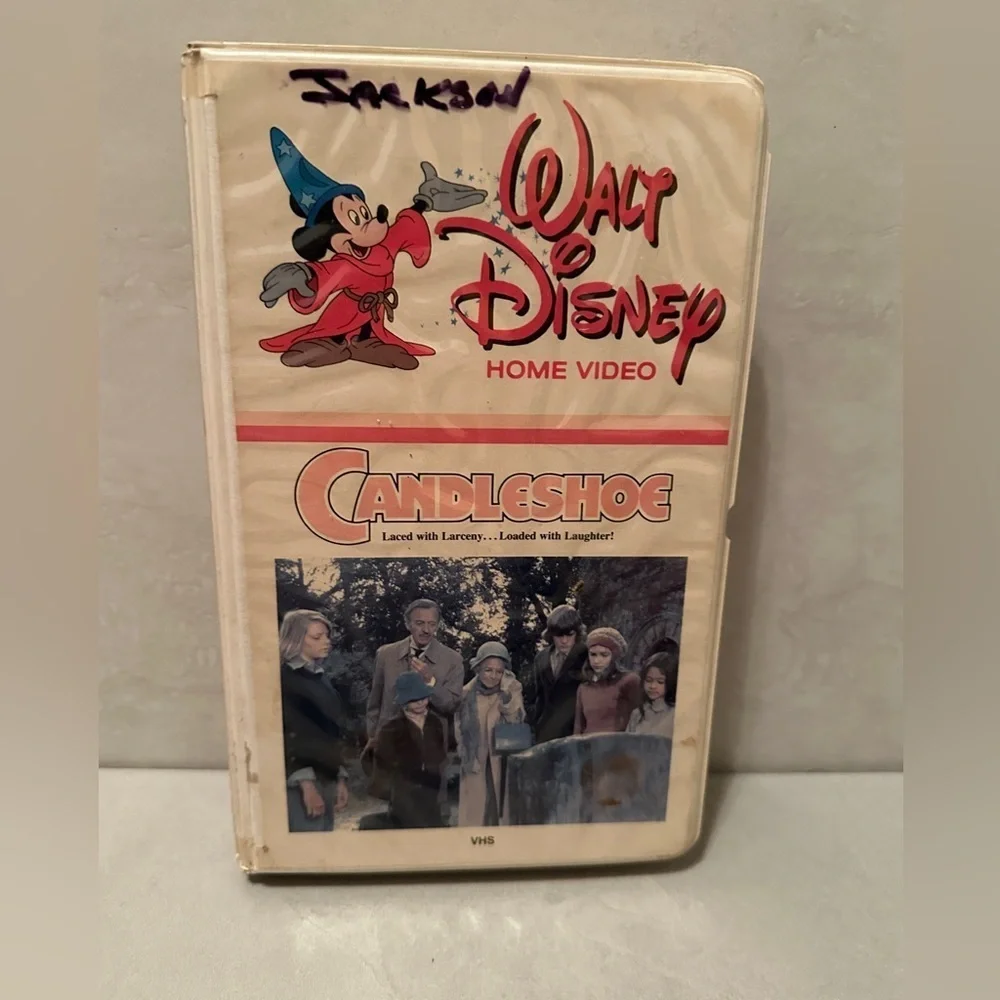 Disney | Media | Candleshoe Vhs Walt Disney Embedded White Clamshell ...
